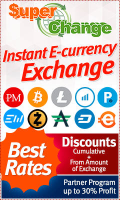 Exchange Perfect Money, Payeer, AdvCash, BTC, LTC, BTC-e